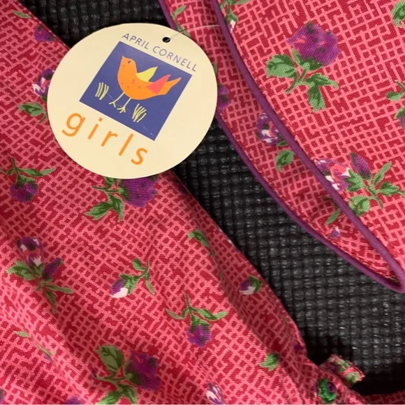 NEW April Cornel Cornelloki Pink Floral Smocked Dress Petticoat Pants Hat Set 2 - Picture 5 of 8